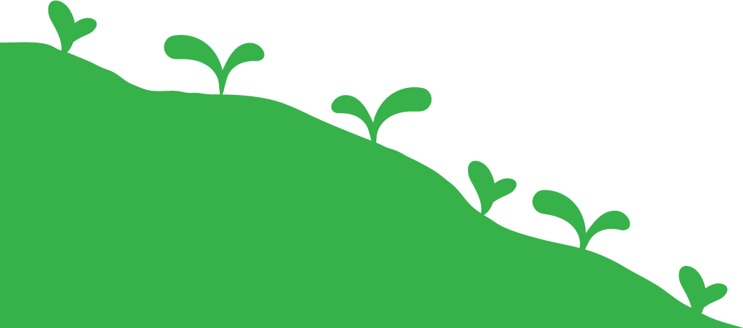 green graphic with sprouts